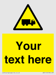 Custom Lorry Hazard Sign